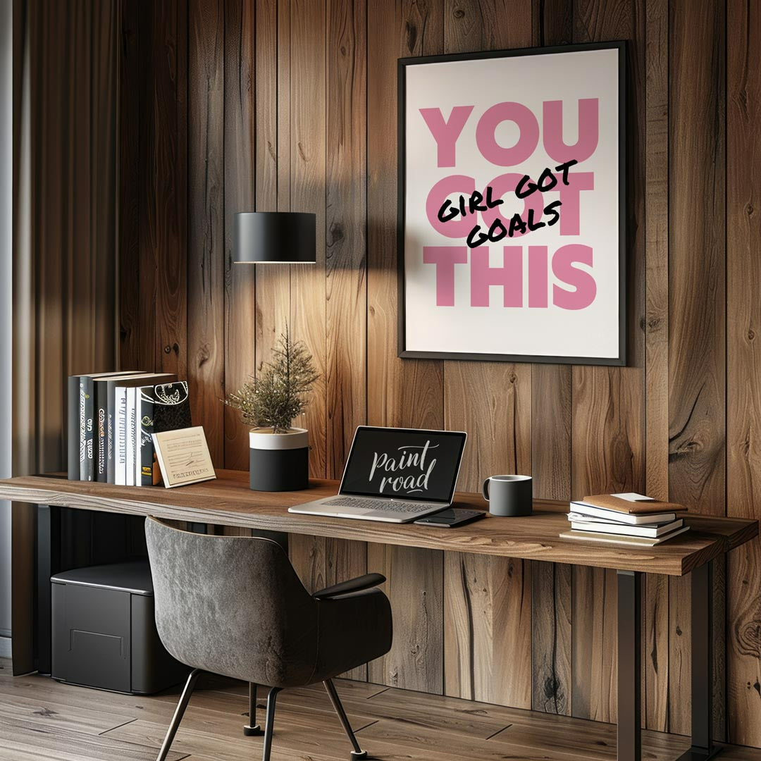 This exceptionally empowering typographic art print delivers a powerful and uplifting message throu… for office