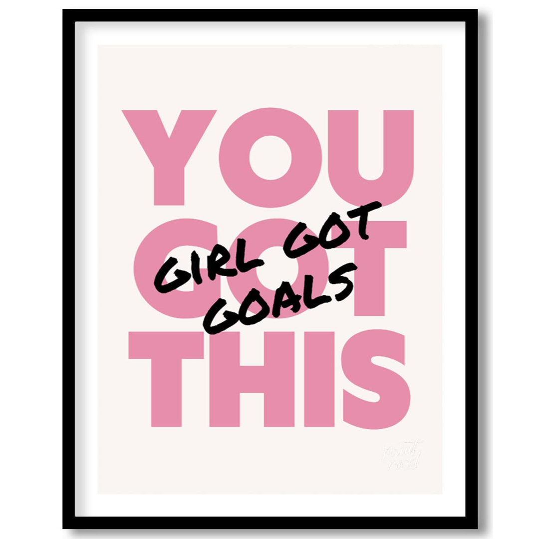 This exceptionally empowering typographic art print delivers a powerful and uplifting message throu… for room