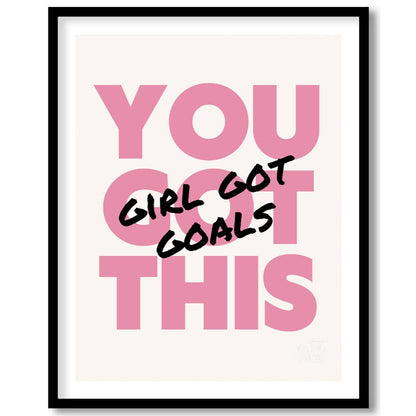 This exceptionally empowering typographic art print delivers a powerful and uplifting message throu… for room